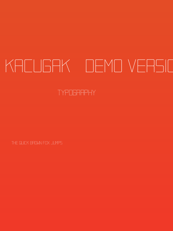 Kacugak - demo version Poster