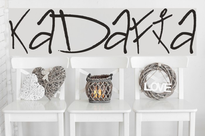 Kadafia Font examples