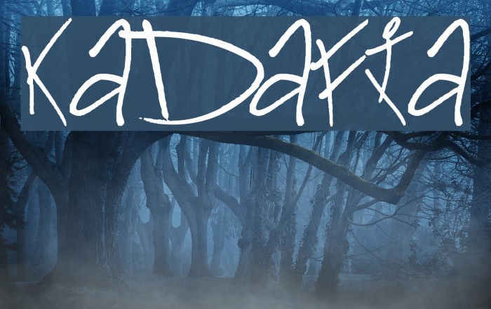 Kadafia Font examples