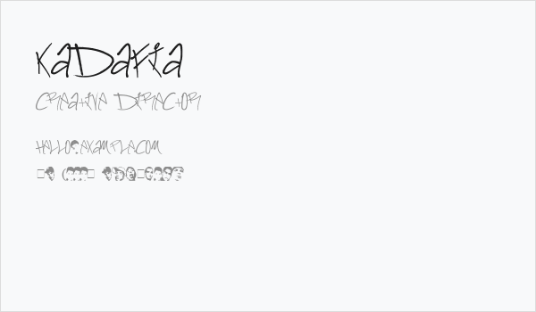 Kadafia Business Card