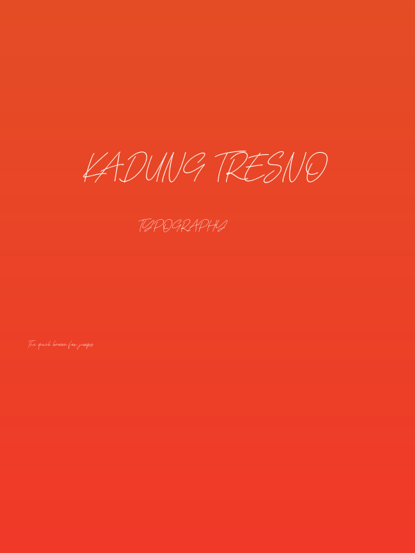 Kadung Tresno Poster