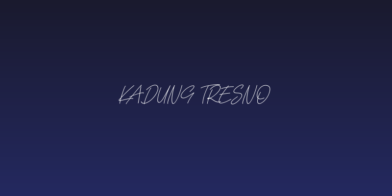 Kadung Tresno Social Header