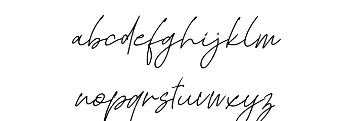 Kadung Tresno Font LOWERCASE