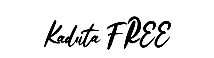 Kaduta FREE  免费字体下载