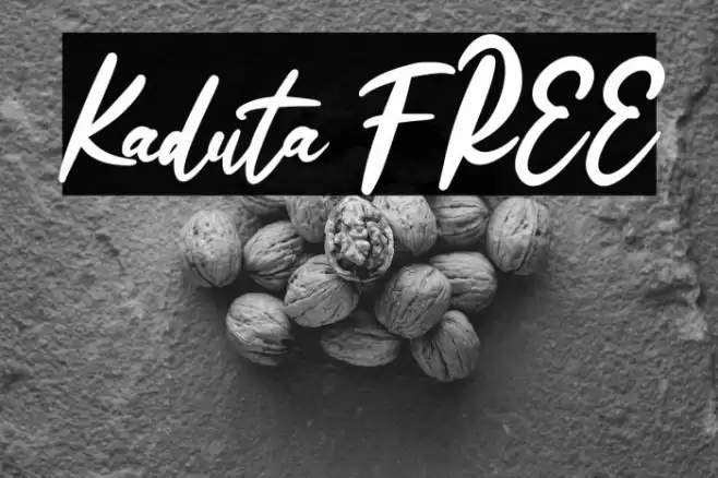 Kaduta FREE Font examples