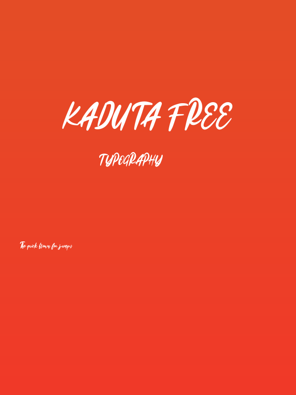 Kaduta FREE Poster