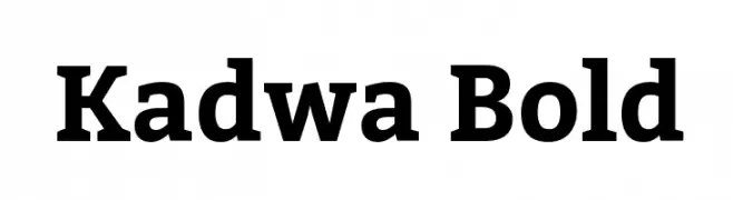 Kadwa Bold  Frei Schriftart Herunterladen