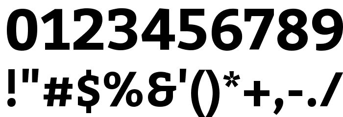 Kadwa Bold Font OTHER CHARS