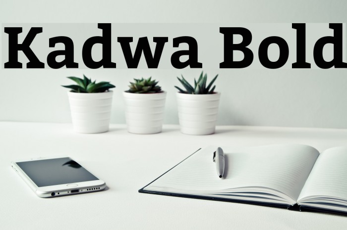 Kadwa Bold Font examples