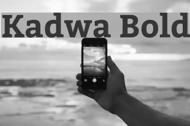 Kadwa Bold Font examples