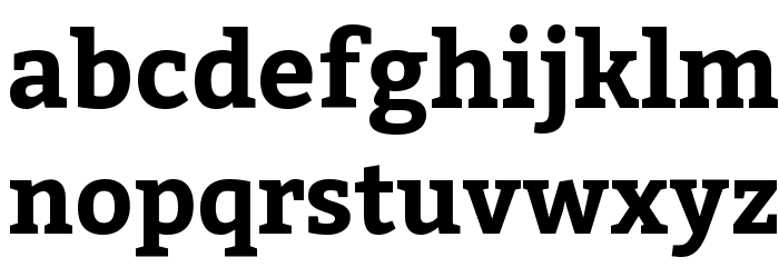 Kadwa Bold Font LOWERCASE