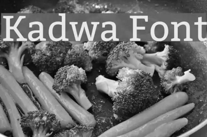 Kadwa Font examples
