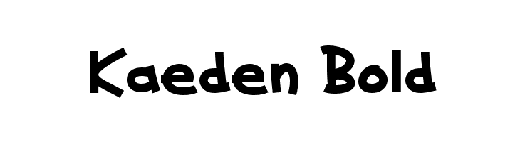 Kaeden Bold  font caratteri gratis