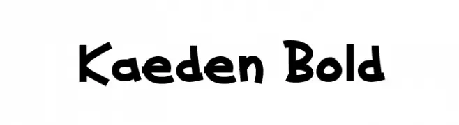 Kaeden Bold  تنزيل الخطوط