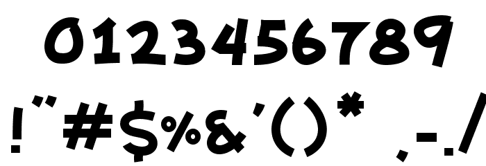 Kaeden Bold Font OTHER CHARS