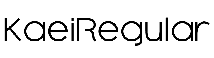 Kaei Regular  免费字体下载