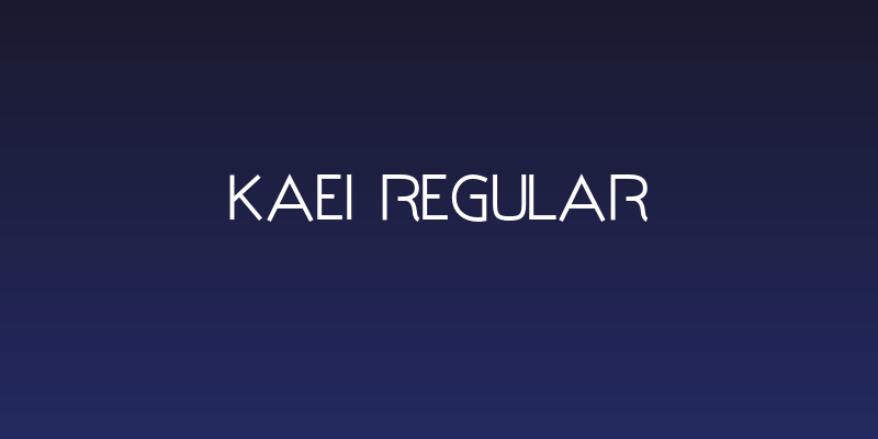 Kaei Regular Social Header