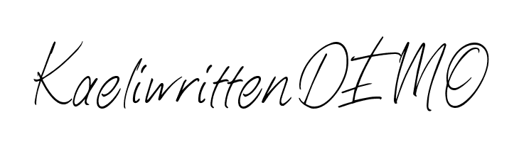 KaeliwrittenDEMO  नि: शुल्क फ़ॉन्ट्स डाउनलोड