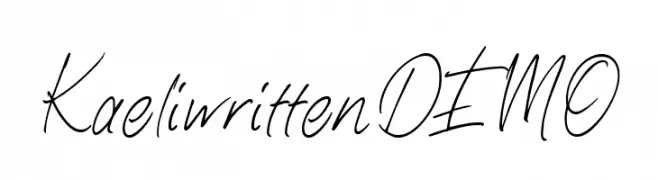 KaeliwrittenDEMO  baixar fontes gratis