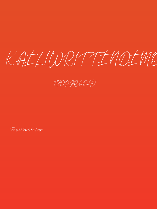 KaeliwrittenDEMO Poster