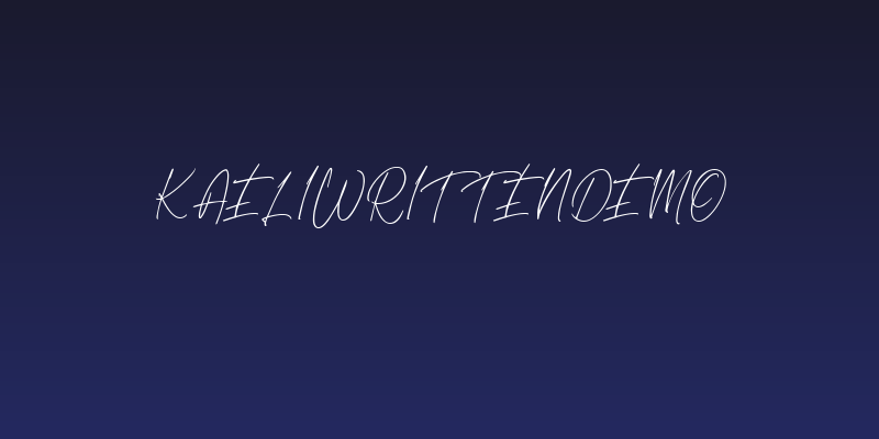 KaeliwrittenDEMO Social Header