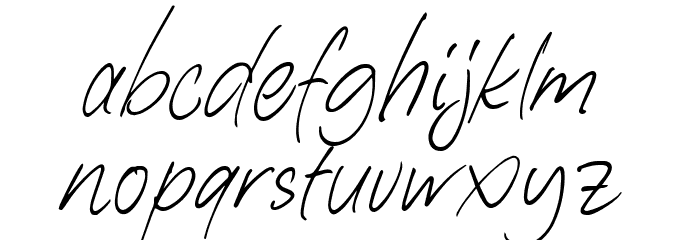 KaeliwrittenDEMO Font LOWERCASE