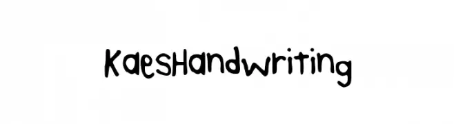 KaesHandwriting  Free Fonts Download