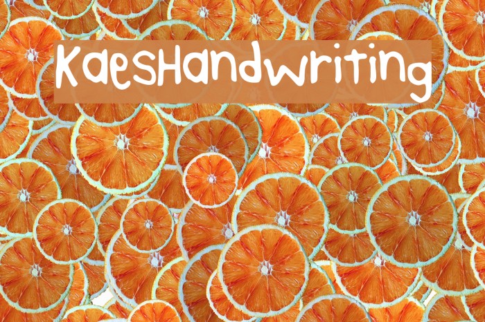 KaesHandwriting Font examples