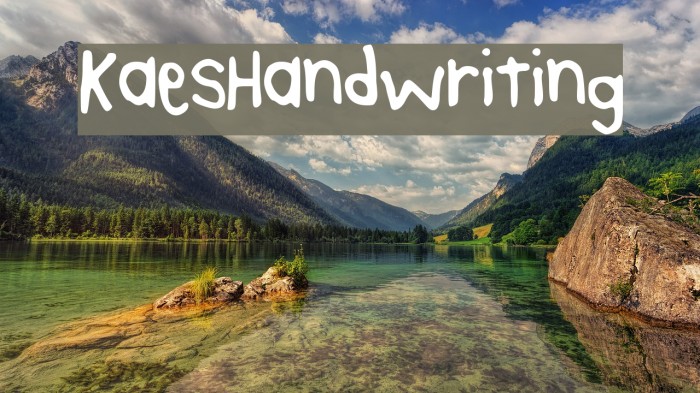KaesHandwriting Font examples