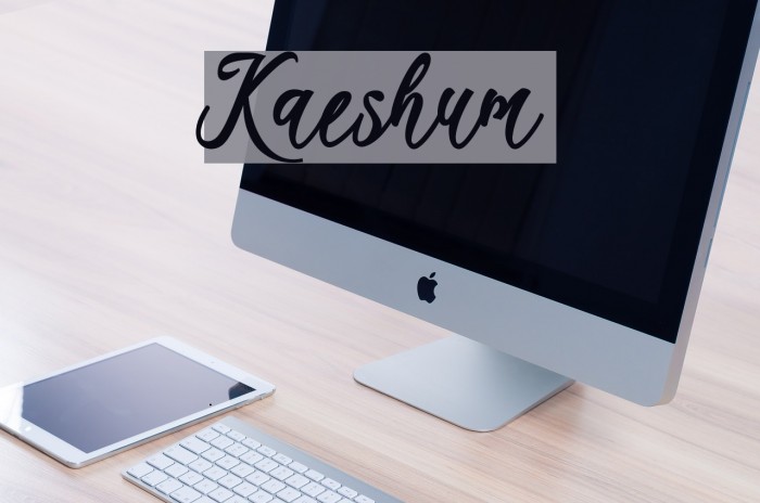 Kaeshum Font examples