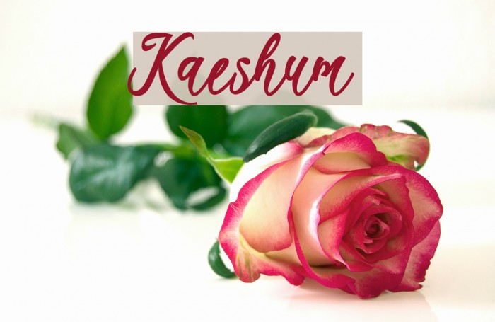Kaeshum Font examples
