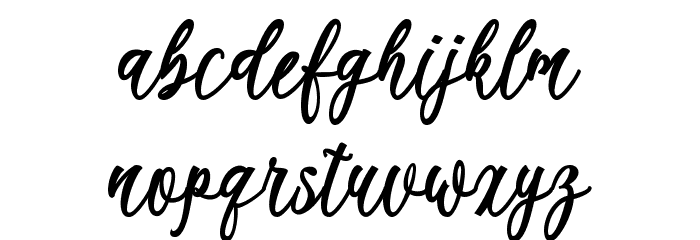 Kaeshum Font LOWERCASE