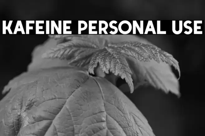 Kafeine Personal Use خط examples