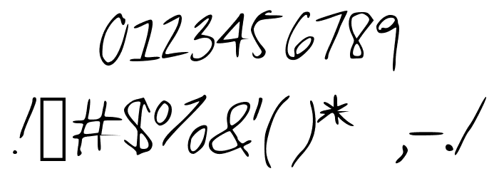 KafeisCaf Font OTHER CHARS