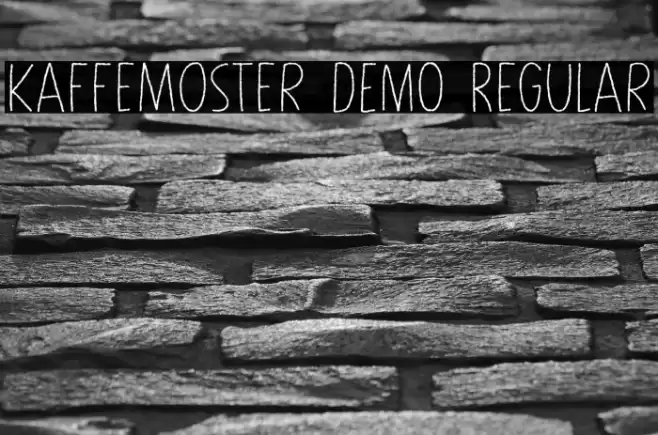 Kaffemoster DEMO Regular Caratteri examples