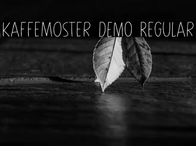 Kaffemoster DEMO Regular Caratteri examples