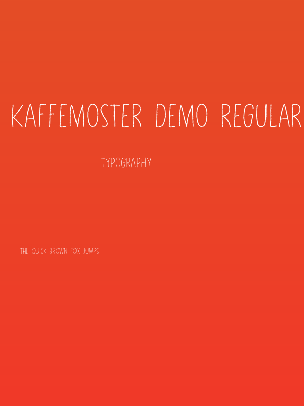 Kaffemoster DEMO Regular Poster