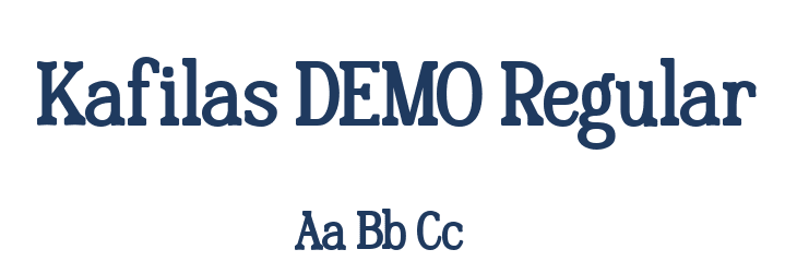 Kafilas DEMO Regular Font Preview