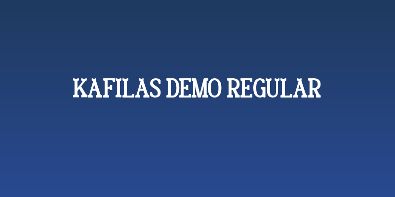 Kafilas DEMO Regular Social Header