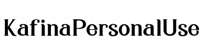 Kafina Personal Use  Fuentes Gratis Descargar