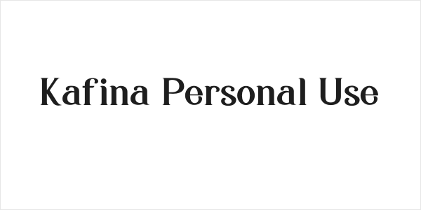 Kafina Personal Use Logo