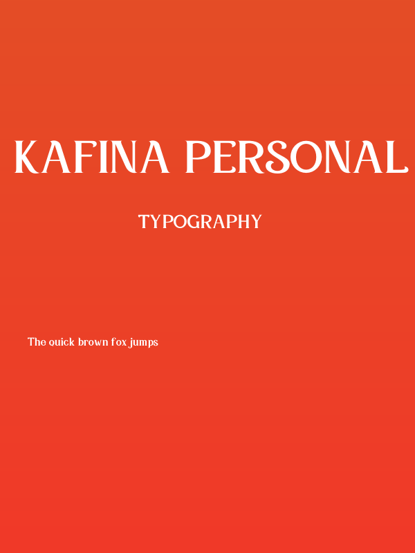 Kafina Personal Use Poster