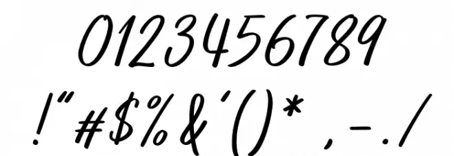 Kaftice Font OTHER CHARS