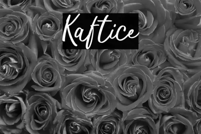 Kaftice Font examples
