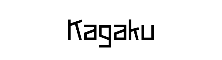 Kagaku  フリーフォントのダウンロード