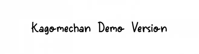 Kagomechan Demo Version  नि: शुल्क फ़ॉन्ट्स डाउनलोड