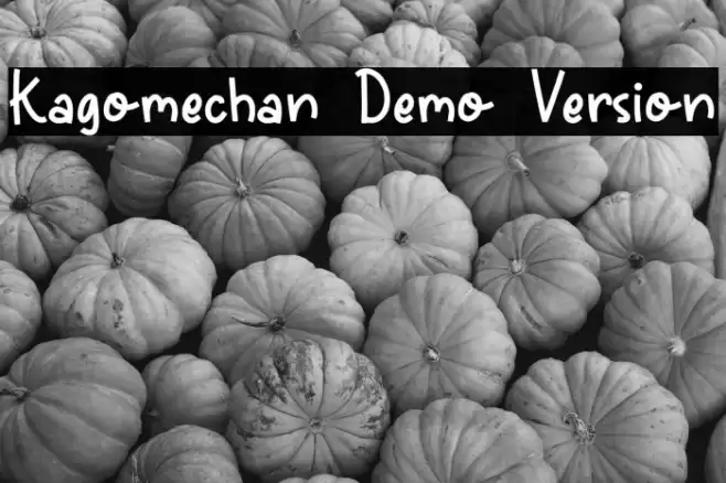Kagomechan Demo Version Шрифта examples