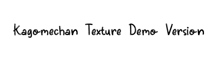 Kagomechan Texture Demo Version  免费字体下载