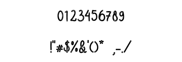 Kagomechan Texture Demo Version Font OTHER CHARS