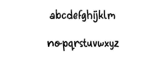 Kagomechan Texture Demo Version Font LOWERCASE